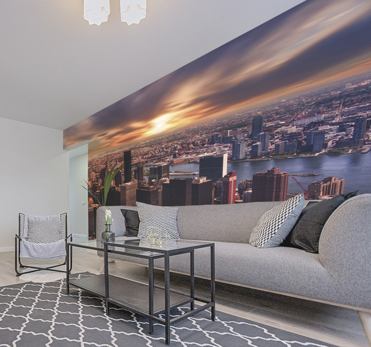 Fotomurais de lugares Amanhecer em Nova Iorque - TenStickers