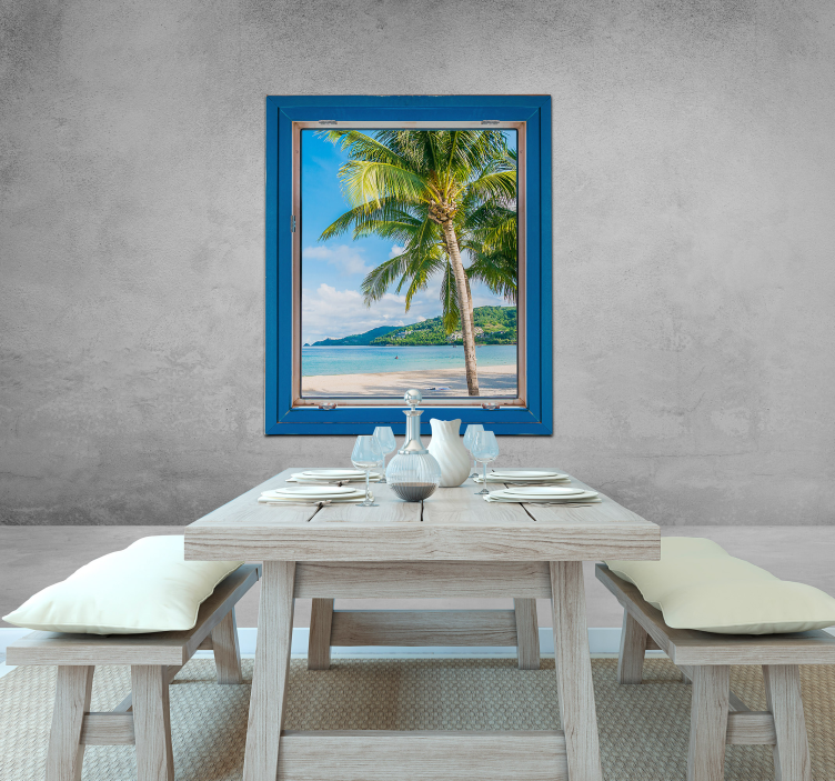 Fotomurais de paisagens cena costeira tropical - TenStickers