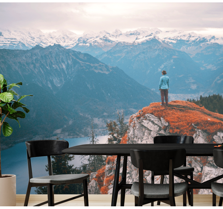 Fotomurais de paisagens serenidade na montanha - TenStickers