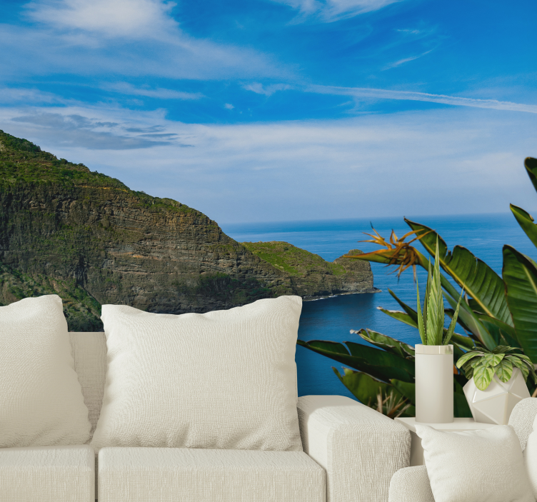 Fotomurais de paisagens vista da montanha à beira-mar - TenStickers
