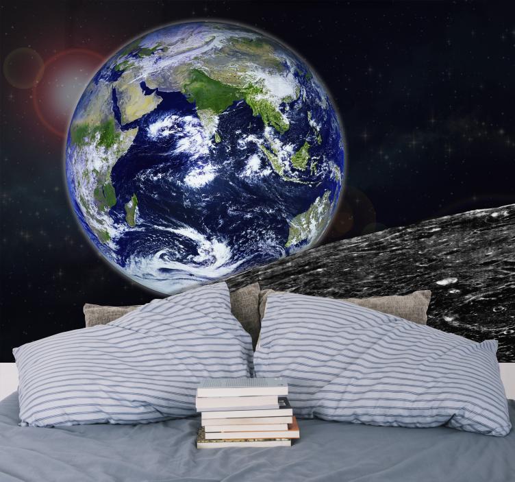 Fotomurais de paisagens Vista do Planeta Azul - TenStickers