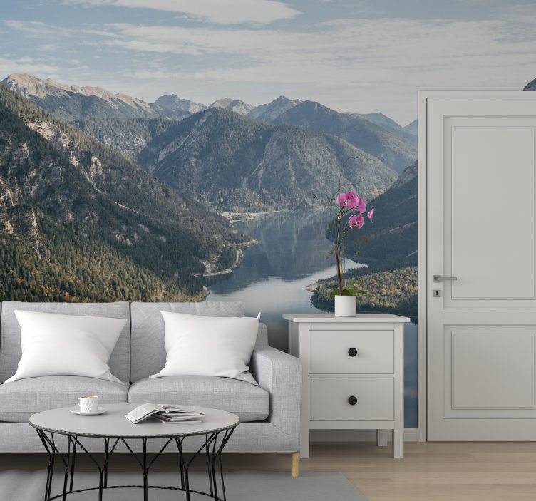 Fotomurais de paisagens vista majestosa da montanha - TenStickers