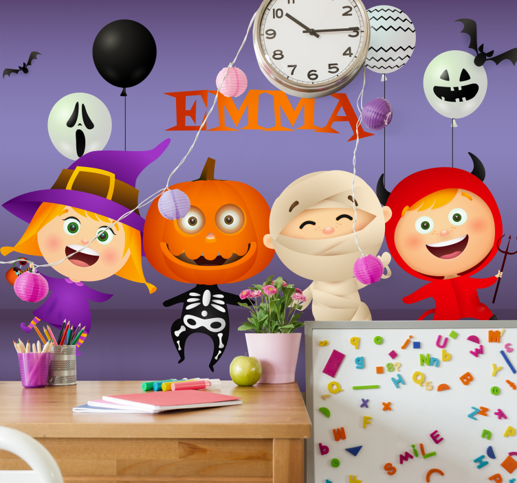 Murais de Parede Feliz desenho de halloween - TenStickers