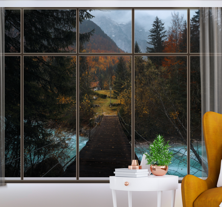 Murais de Parede Janela com vista para a floresta - TenStickers