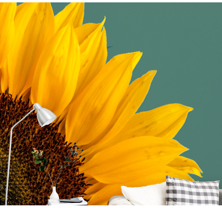 Fotomurais flores close-up de girassol - TenStickers