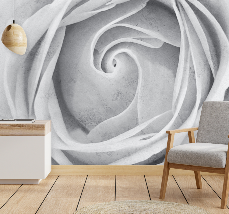 Fotomurais flores espiral de rosas elegante - TenStickers