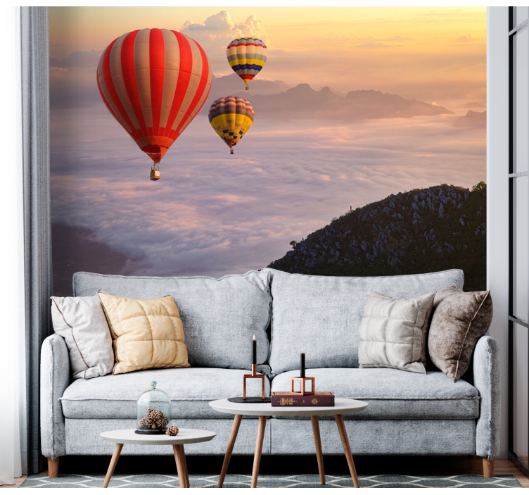 Fotomurais de paisagens Balões de ar quente no céu - TenStickers