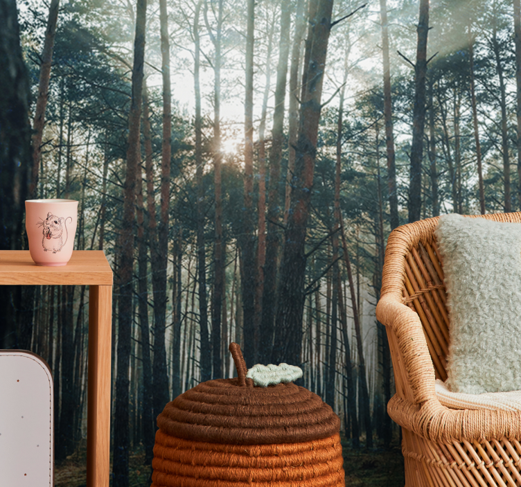 Fotomurais de paisagens Lindo pinhal - TenStickers