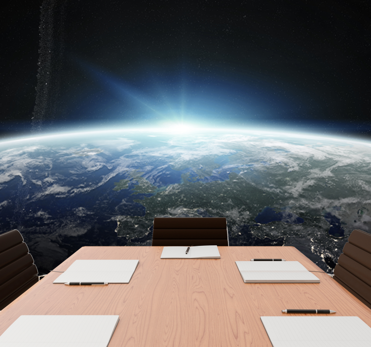 Fotomurais de paisagens Projeto do espaço planeta terra - TenStickers