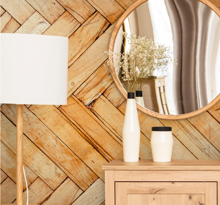 Fotomurais texturas e padrões padrão de madeira natural - TenStickers