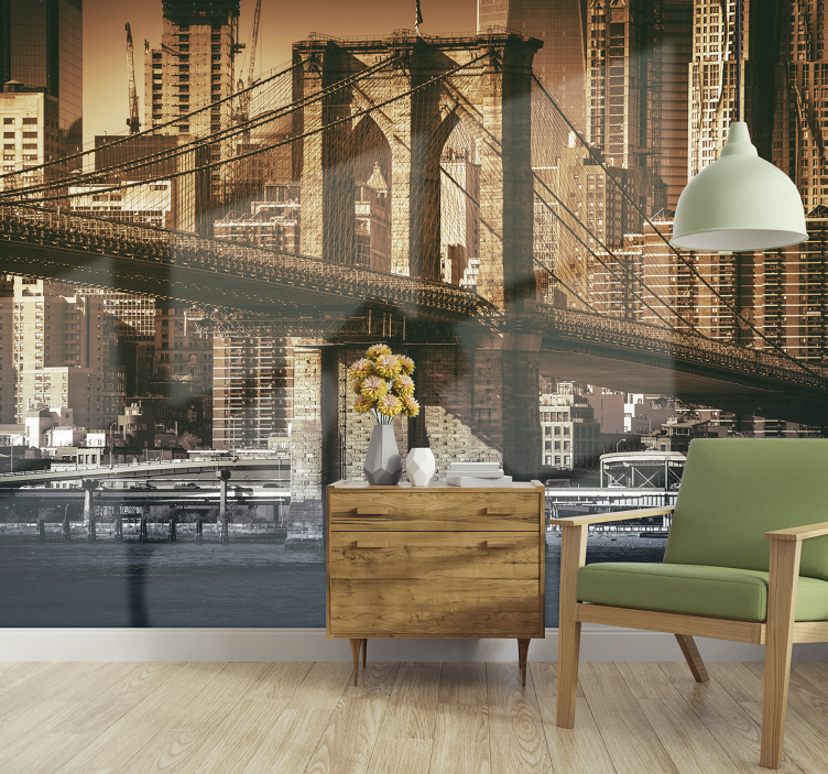 Mural de parede decorativo Ponte de Nova York - TenStickers