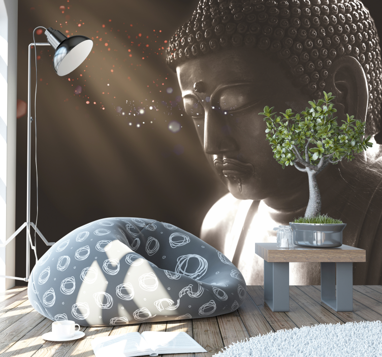fotomural de parede de meditação de buddha zen - TenStickers