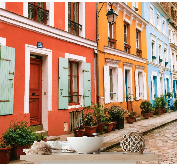 Fotomurais cidades e países A famosa rua crémieux - TenStickers