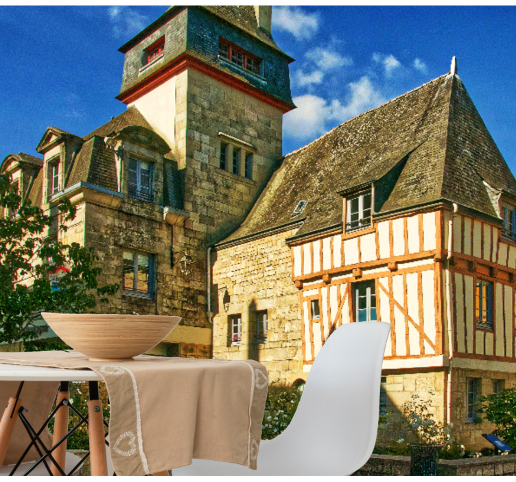 Fotomurais cidades e países Casas de madeira - TenStickers