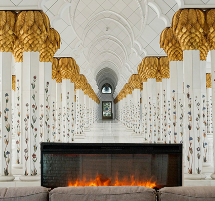 Mural de parede africano foyer da coluna majestosa - TenStickers