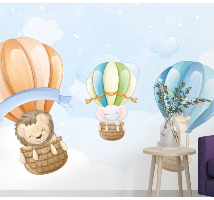 Mural de parede animais dirigíveis infláveis - TenStickers