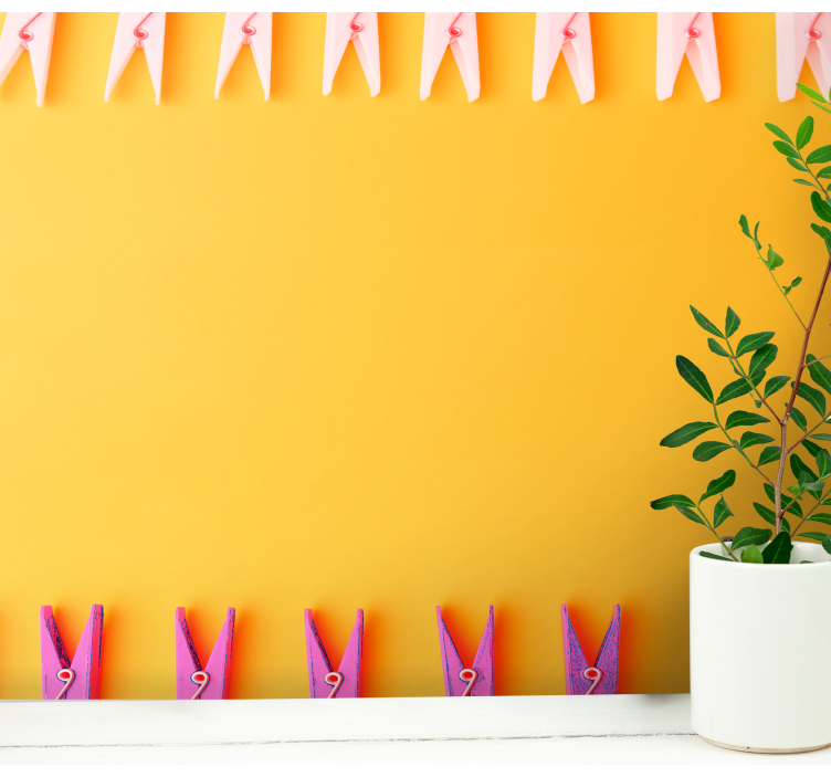 Mural de parede animais exibe pregadores coloridos - TenStickers