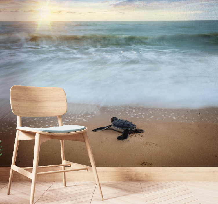 Mural de parede mar tartarugas emergentes - TenStickers