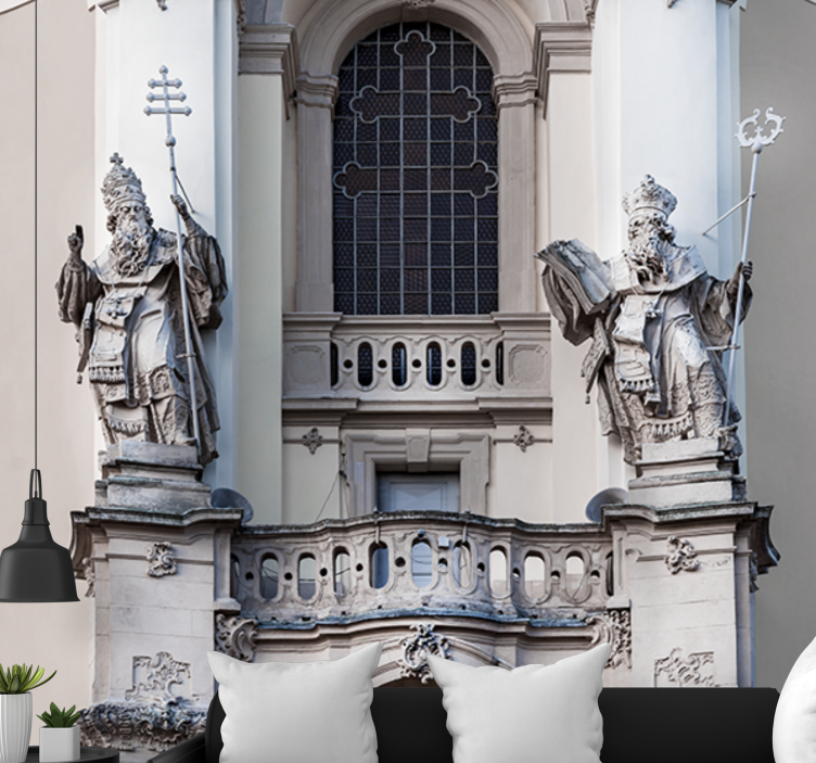 Mural de parede arte clássica estátuas de reis - TenStickers