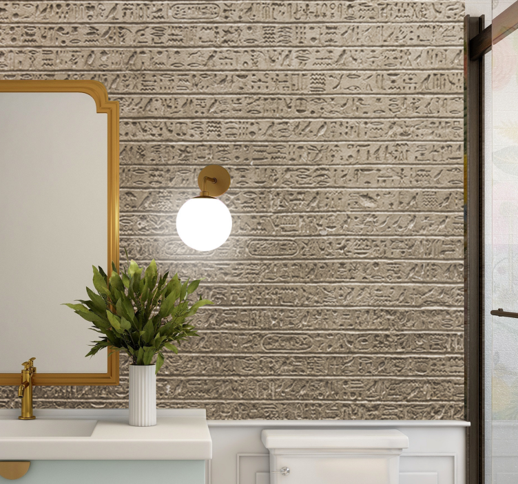 Mural de parede arte textura de escrita antiga - TenStickers