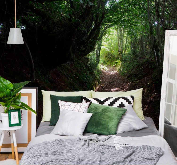 Mural de parede bosques trilha do caminho florestal - TenStickers