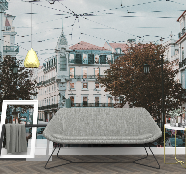 Fotomural decorativo de lugares Baixa-Chiado - TenStickers