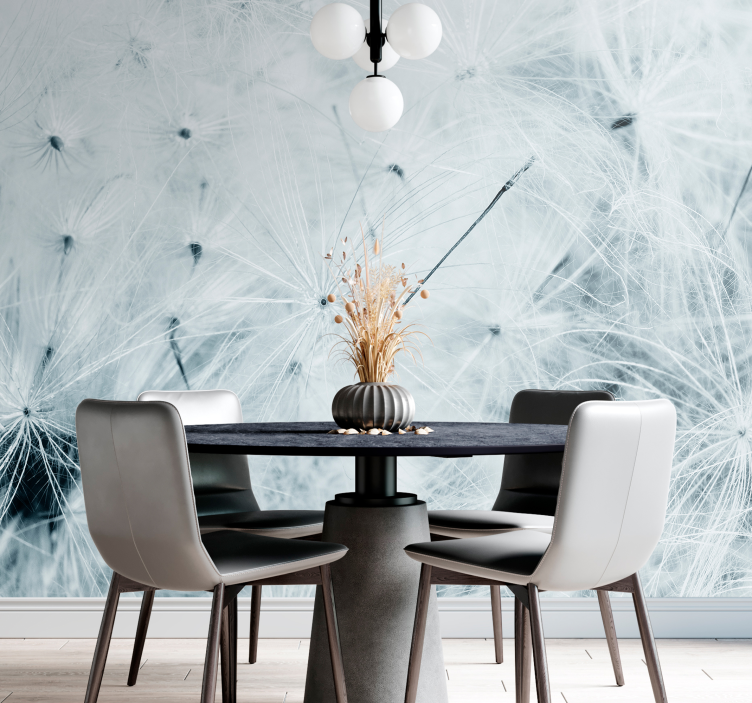 Mural de parede dente de leão sementes delicadas - TenStickers