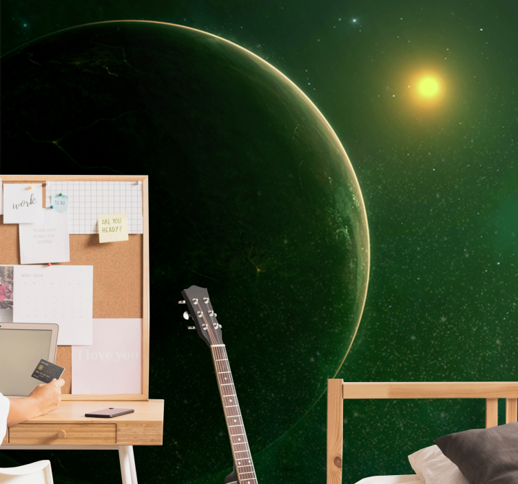 Mural de parede espaço cena celestial planetária - TenStickers