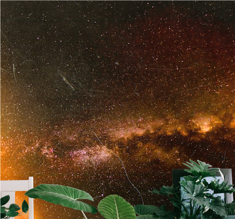 Mural de parede espaço esplendor da galáxia cósmica - TenStickers