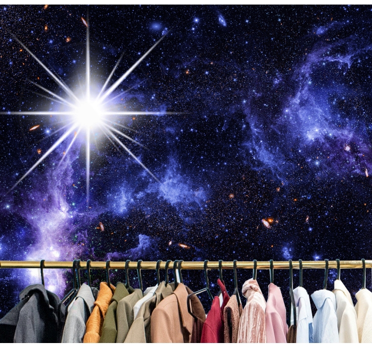 Mural de parede espaço exploração do campo estelar - TenStickers