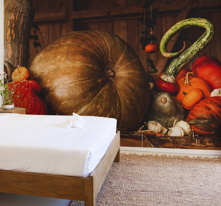 Mural de parede flores arranjo da colheita de outono - TenStickers