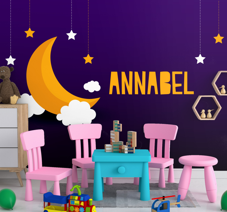 Mural de parede infantil corpos celestes e constelações - TenStickers