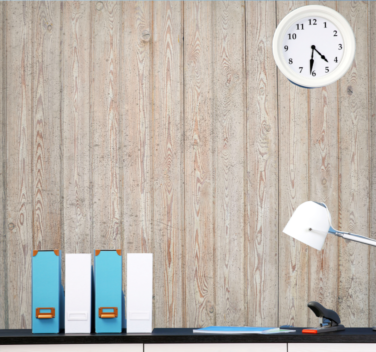 Mural de parede madeira painéis de madeira clara - TenStickers
