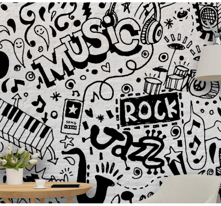 Mural de parede música arte de vibes musicais - TenStickers