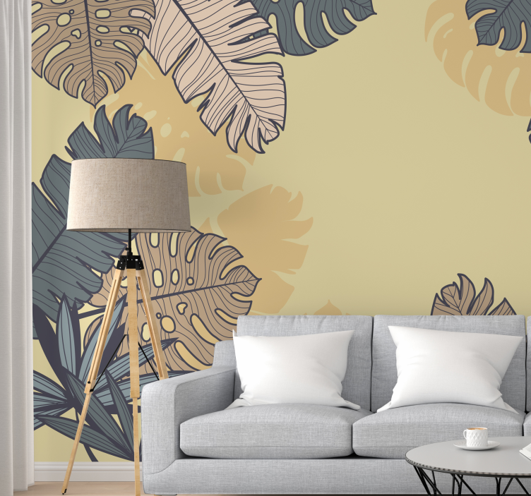 Mural de parede natureza folhagem tropical frondosa - TenStickers