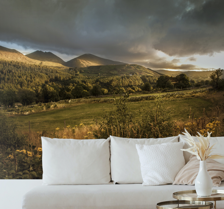 Mural de parede natureza paisagem de montanha serena - TenStickers