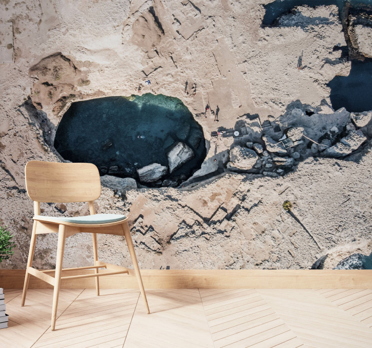 Mural de parede natureza piscina oceânica rochosa - TenStickers