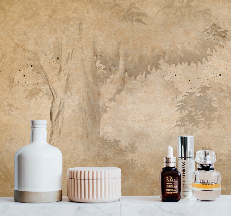 Mural de parede natureza silhueta de Árvore - TenStickers