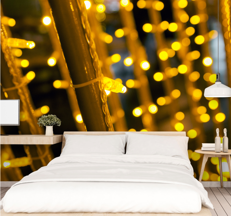 Mural de parede padrões e texturas luzes brilhantes - TenStickers