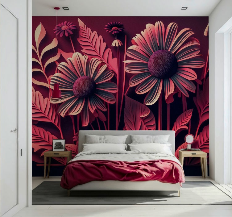 Mural de parede para quarto de casal natureza - TenStickers
