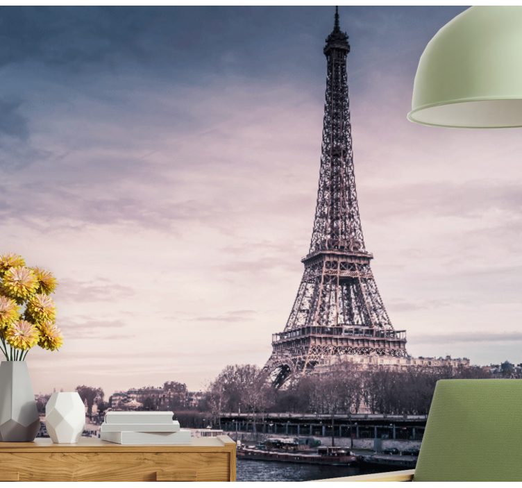Mural de parede Paris silhueta da torre eiffel - TenStickers