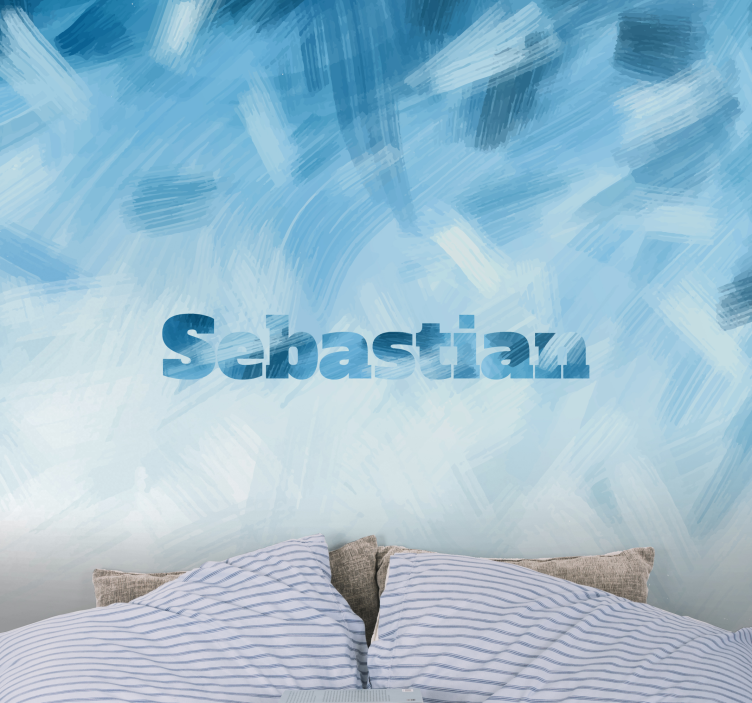 Mural de parede personalizável criação de nome personalizado - TenStickers