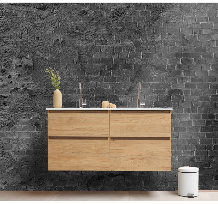 Mural de tijolos superfície de tijolo áspero - TenStickers