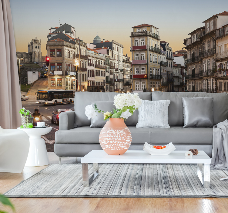 Fotomural decorativo de cidades Algures no Porto - TenStickers