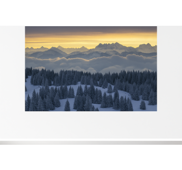 Mural de parede montanha alpes suíços – aiguilles du midi - TenStickers