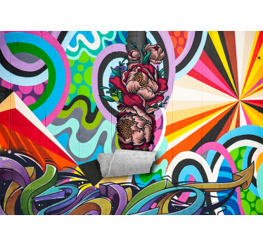Mural de parede decorativo de arte urbana Graffiti - TenStickers