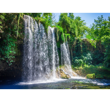 Mural de parede decorativo de paisagens Cascata no verão - TenStickers