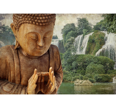 Buddha zen foto papel de parede - TenStickers