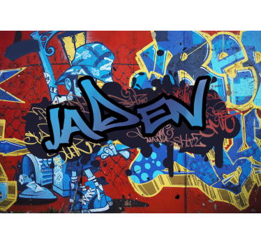 Grafite personalizado com nome murais personalizados - TenStickers