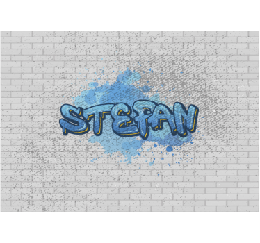 Murais de grafite azul personalizados - TenStickers